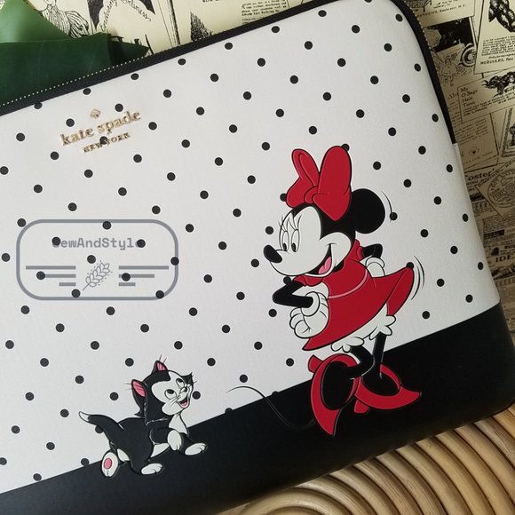 Kate Spade Disney X Kate Spade Minnie Universal Laptop Sleeve Limited Edition - Picture 4 of 11